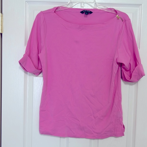 Lauren Ralph Lauren Tops - Lauren Ralph Lauren tee shirt, pink, size L